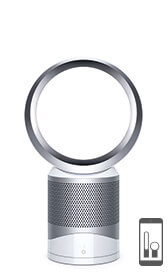Dyson purifier fan in white colourway